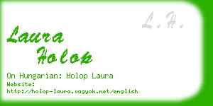 laura holop business card